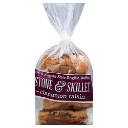 Stone & Skillet New England Style Cinnamon Raisin English Muffin - 10 Oz.