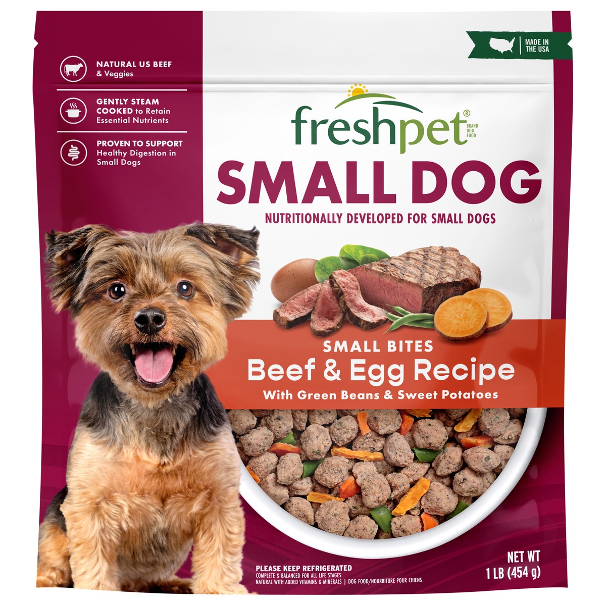 slide 2 of 10, Freshpet Select Small Dog Beef Roasted Meals, 1 lb