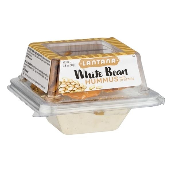 slide 1 of 1, Lantana Grab & Go - White Bean Hummus With Pretzels, 3.5 oz