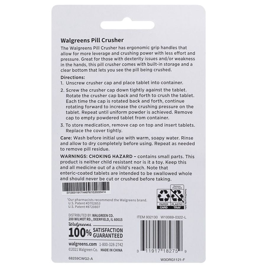 slide 2 of 2, Walgreens Pill Crusher, 1 ct