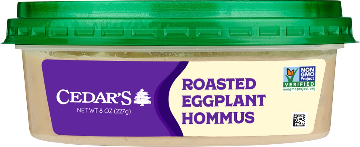 slide 2 of 4, Cedar's Foods Roasted Eggplant Hommus, 8 oz