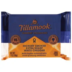 Tillamook Hickory Smoked Extra Sharp White Cheddar Cheese Block, 7 oz
