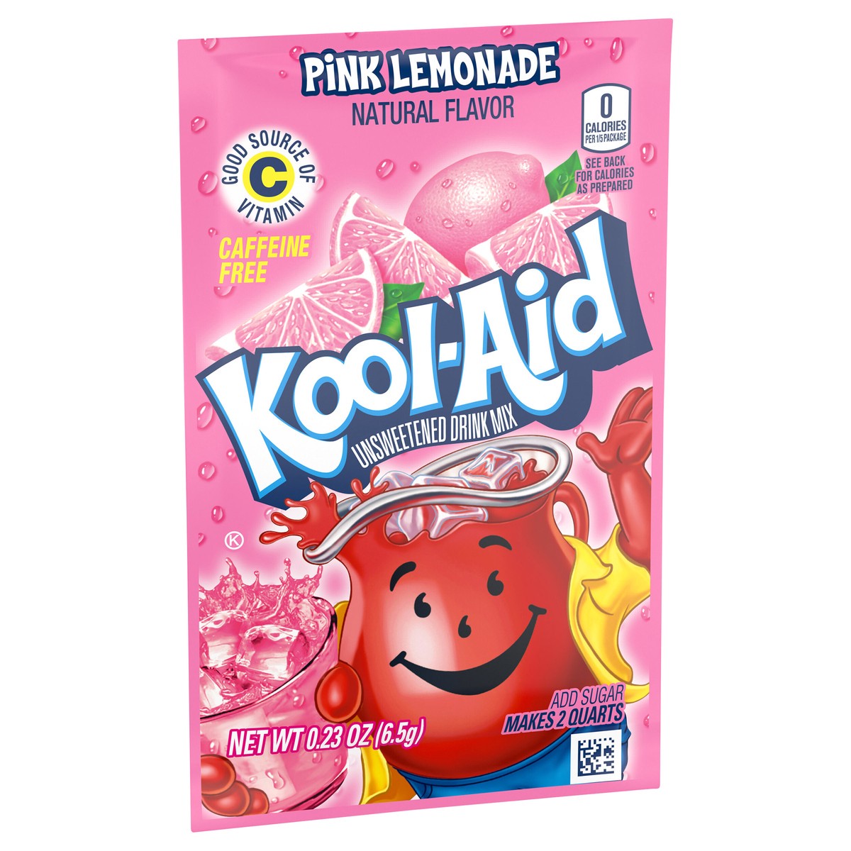 slide 7 of 9, Kool-Aid Unsweetened Pink Lemonade Naturally Flavored Powdered Soft Drink Mix- 0.23 oz, 0.23 oz