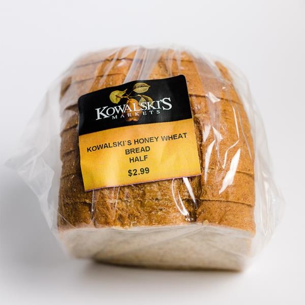 slide 1 of 1, Kowalski's Honey Wheat Bread - Half, 16 oz