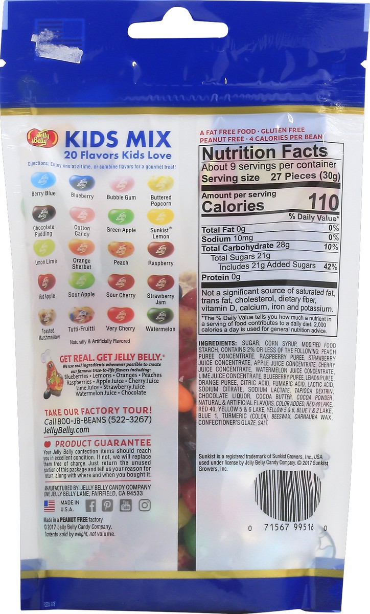 slide 7 of 7, Jelly Belly Kids Mix Jelly Beans, 9.8 oz Pouch Bag, 9.8 oz