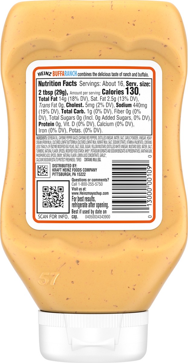 slide 2 of 9, Heinz BuffaRanch Sauce 16.5 oz, 16.5 oz