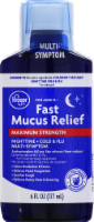 slide 1 of 1, Kroger Fast Mucus Relief Nightime Cold And Flu, 6 fl oz