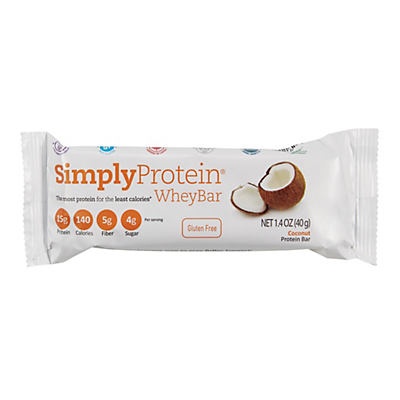 slide 1 of 1, SimplyProtein Whey Bar, Coconut, 1.4 oz