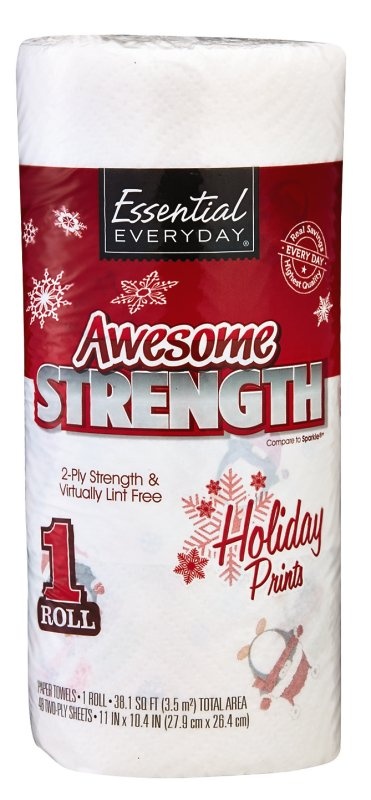 slide 1 of 1, Essential Everyday Holiday Towel Awesome, 38.1 sq ft