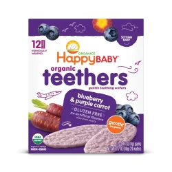 Happy Baby Blueberry Purple Carrot Teething Wafers