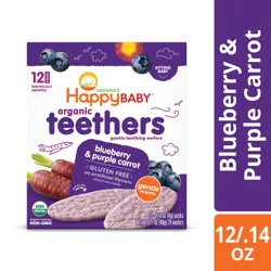 Happy Baby Gentle Teethers Blueberry & Purple Carrot