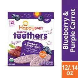 Happy Baby Gentle Teethers Blueberry & Purple Carrot