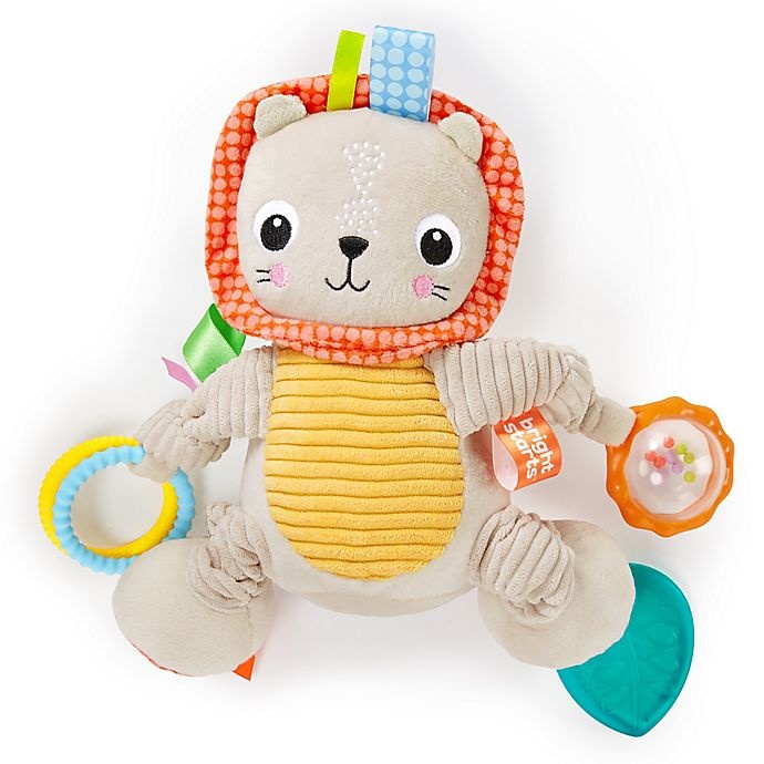 slide 5 of 7, Bright Starts Bunch-O-Fun Lion Plush Activity Toy, 1 ct