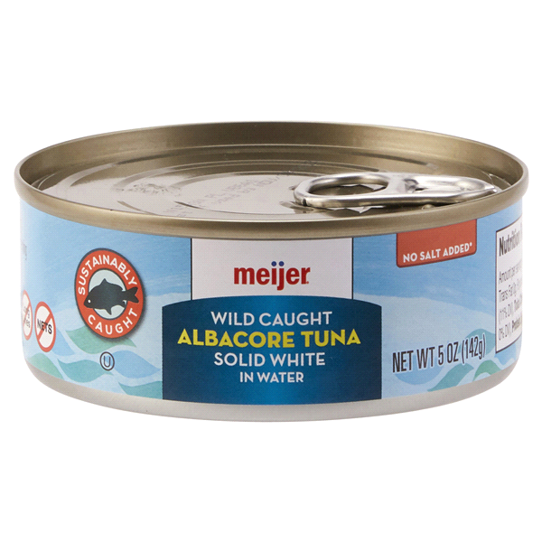 slide 1 of 1, Meijer Solid White Albacore Tuna in Water, 4.1 oz