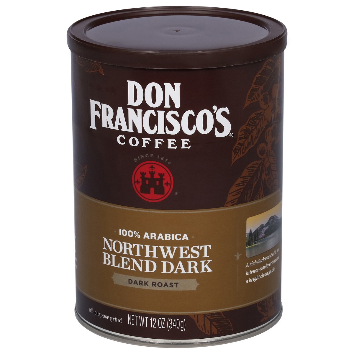 slide 6 of 9, Don Francisco's Northwest Blend Dark Dark Roast 100% Arabica Coffee - 12 oz, 12 oz