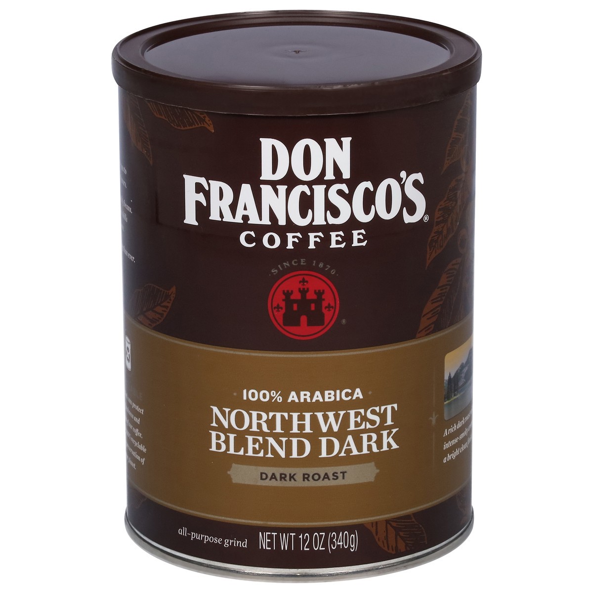 slide 1 of 9, Don Francisco's Northwest Blend Dark Dark Roast 100% Arabica Coffee - 12 oz, 12 oz