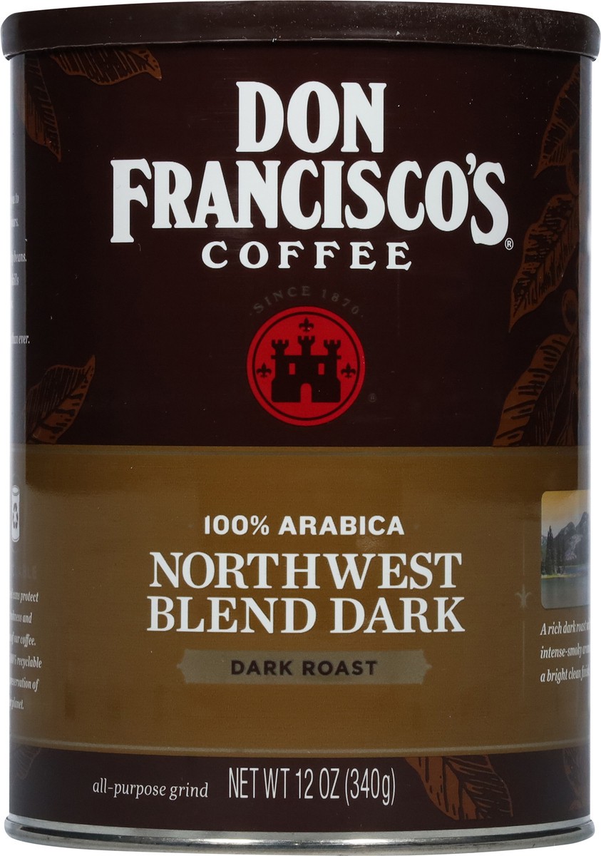 slide 7 of 9, Don Francisco's Northwest Blend Dark Dark Roast 100% Arabica Coffee - 12 oz, 12 oz