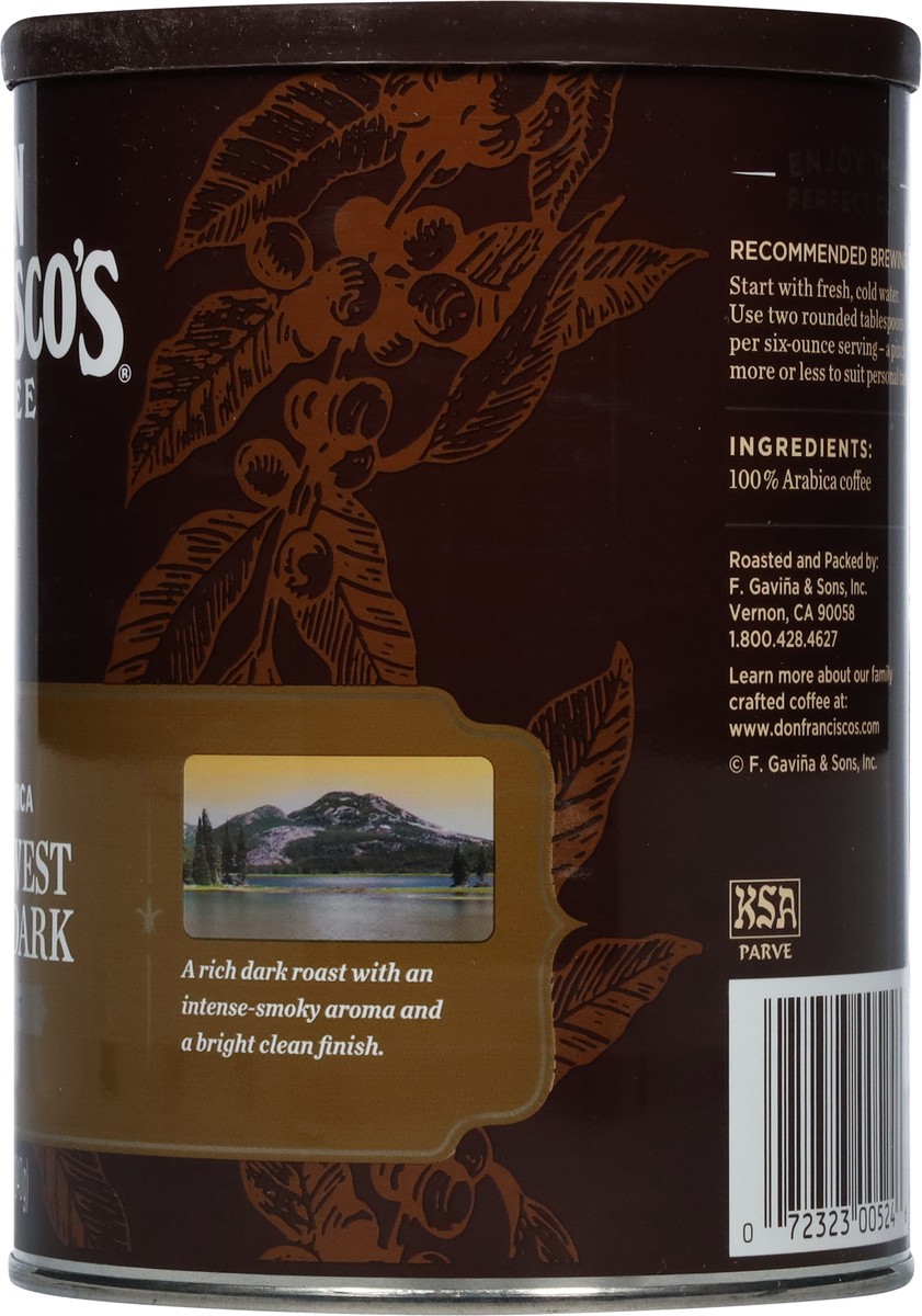 slide 3 of 9, Don Francisco's Northwest Blend Dark Dark Roast 100% Arabica Coffee - 12 oz, 12 oz