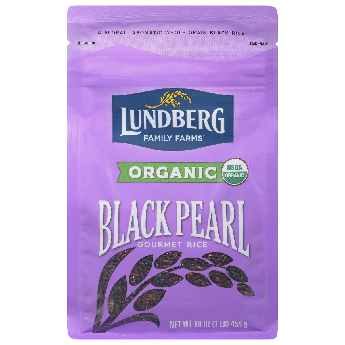 slide 1 of 9, Lundberg Family Farms Lundberg Organic Black Pearl Rice 16 Oz. Stand-Up Bag, 16 oz