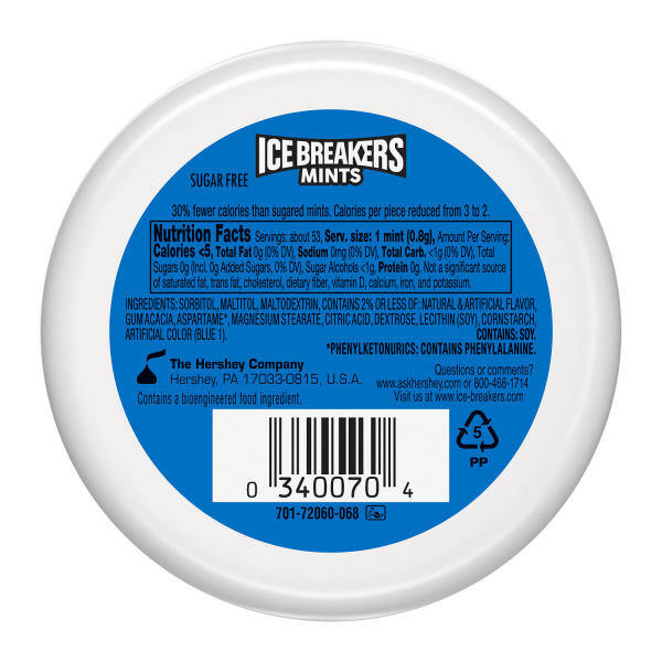 slide 20 of 21, Ice Breakers Cool Mint Sugar Free Mints Tin, 1.5 oz, 1.5 oz