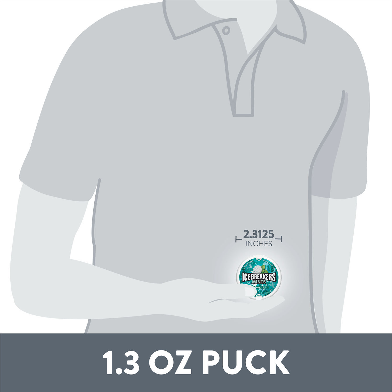 slide 5 of 8, Ice Breakers Mints, Wintergreen Flavor, Sugar Free, 1.5 oz