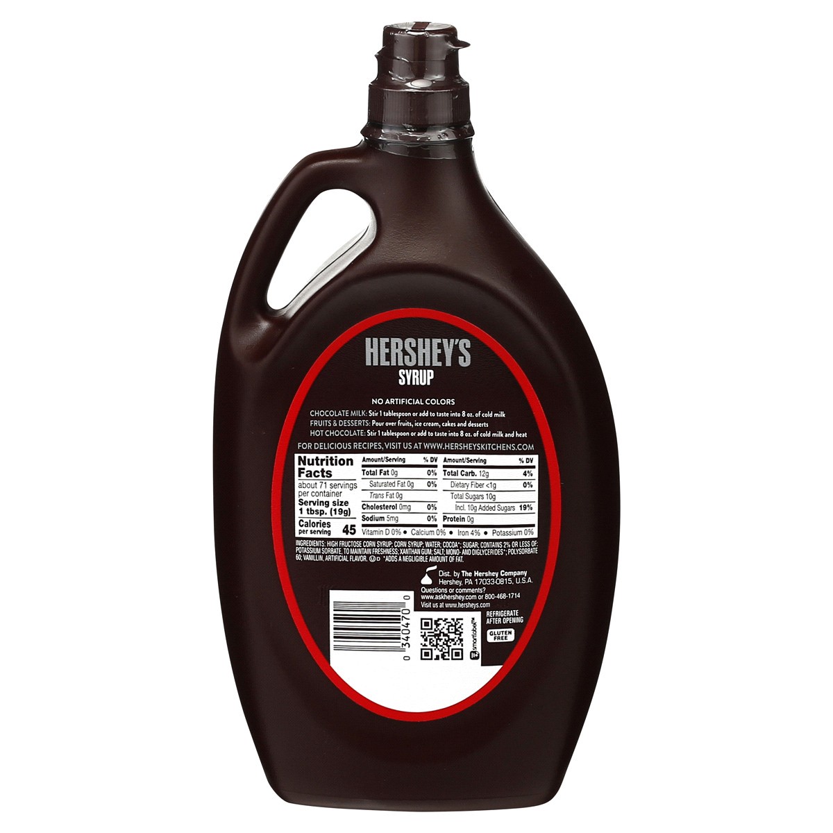 slide 2 of 2, Hershey's Syrup, Chocolate, 48 oz
