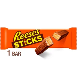 Reese's Sticks Chocolate and Peanut Butter Creme Wafer Candy Bar, 1.5 oz