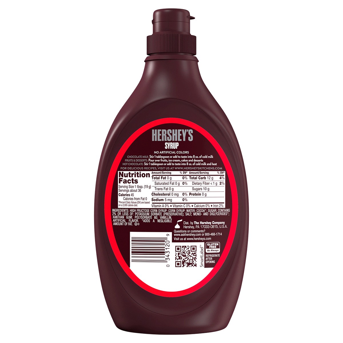slide 2 of 2, Hershey's Syrup, Chocolate, 24 oz
