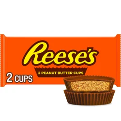 REESE'S Milk Chocolate Peanut Butter Cups, Candy Pack, 1.5 oz