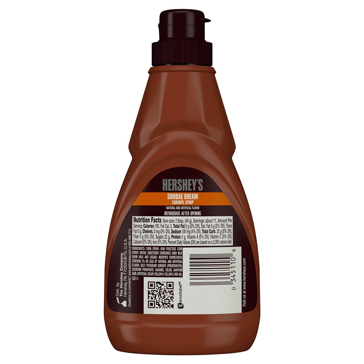 slide 2 of 2, Hershey's Syrup, Caramel, 15 oz