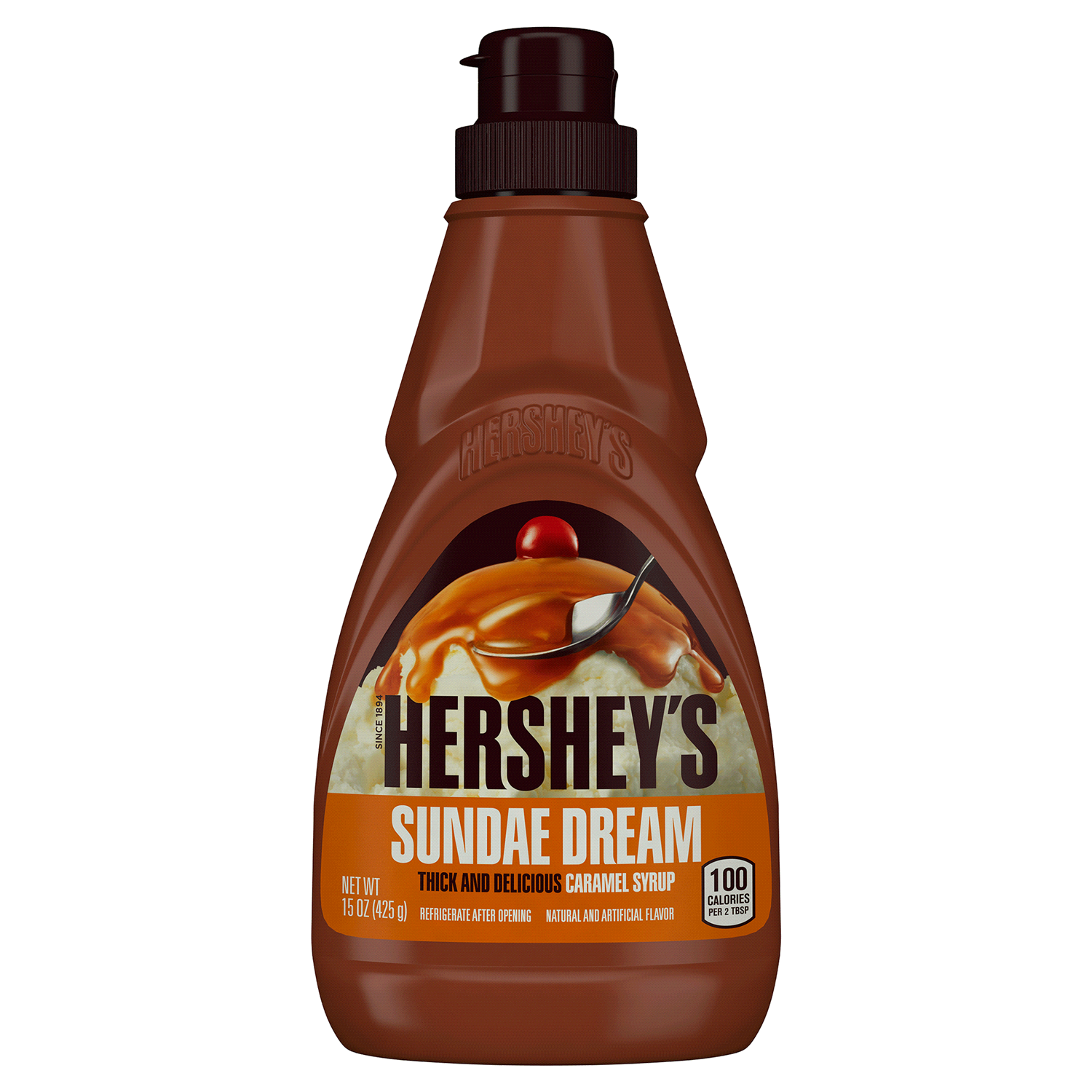slide 1 of 2, Hershey's Syrup, Caramel, 15 oz