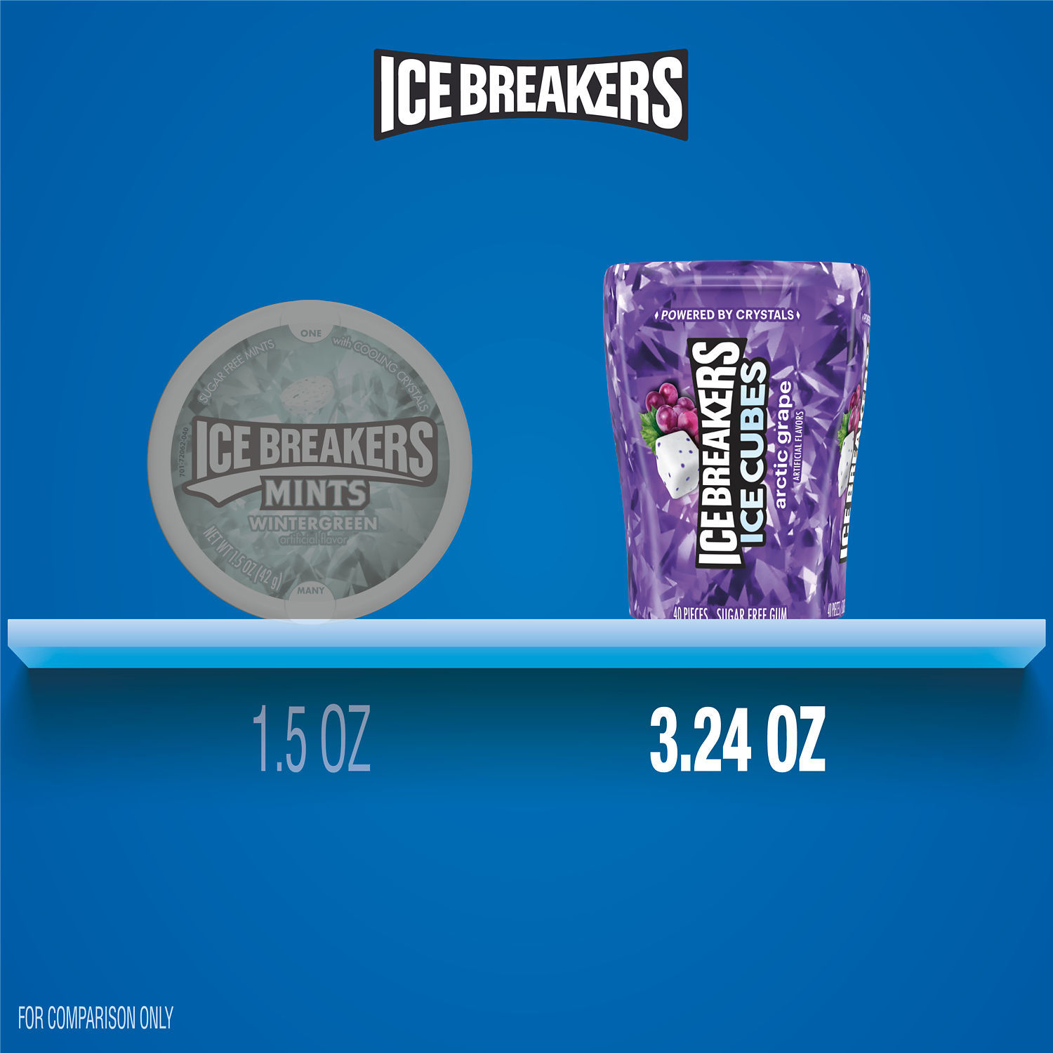 slide 5 of 8, Ice Breakers Gum, Sugar Free, Arctic Grape, Ice Cubes, 40 ct