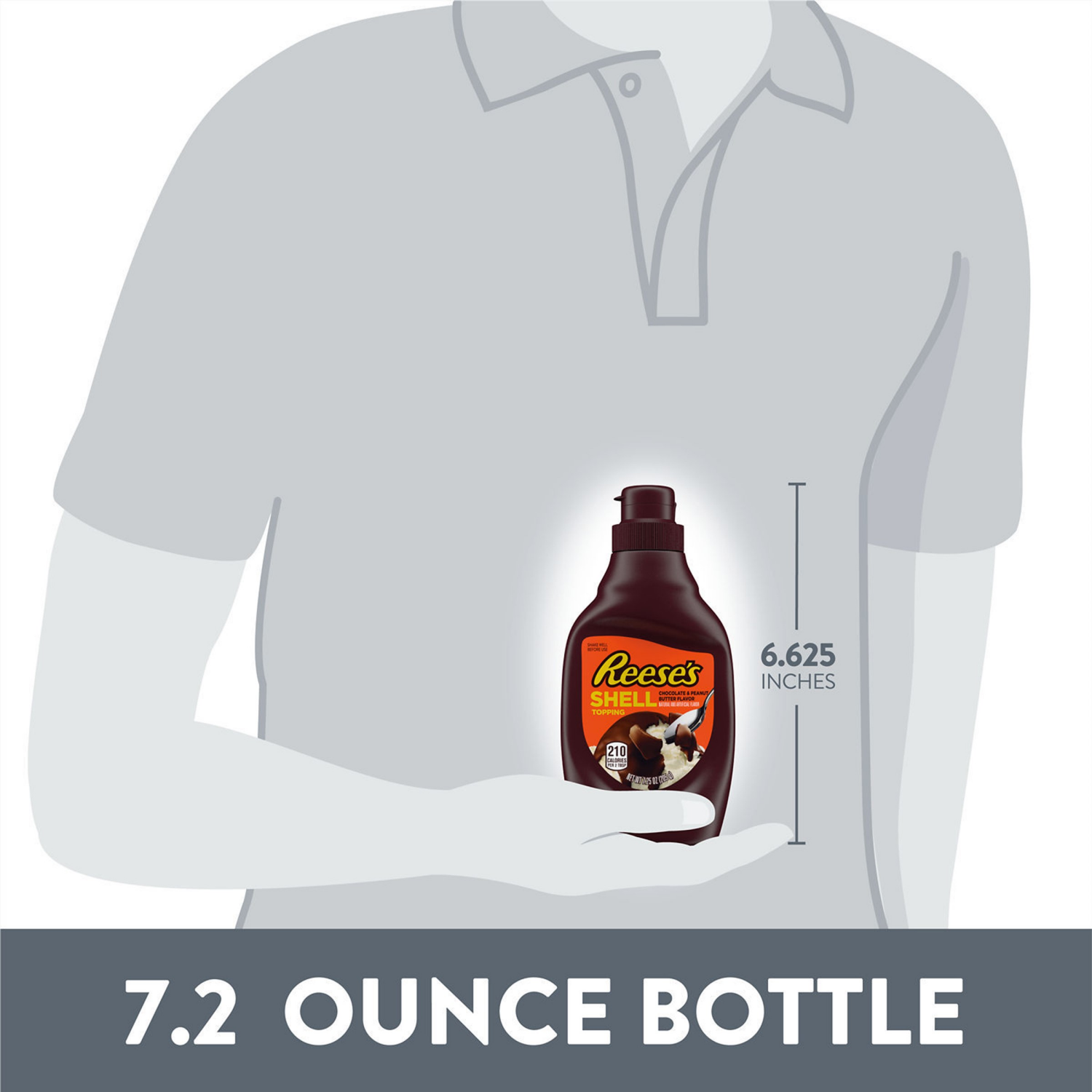 slide 5 of 8, Reese's Shell Topping, 7.25 oz