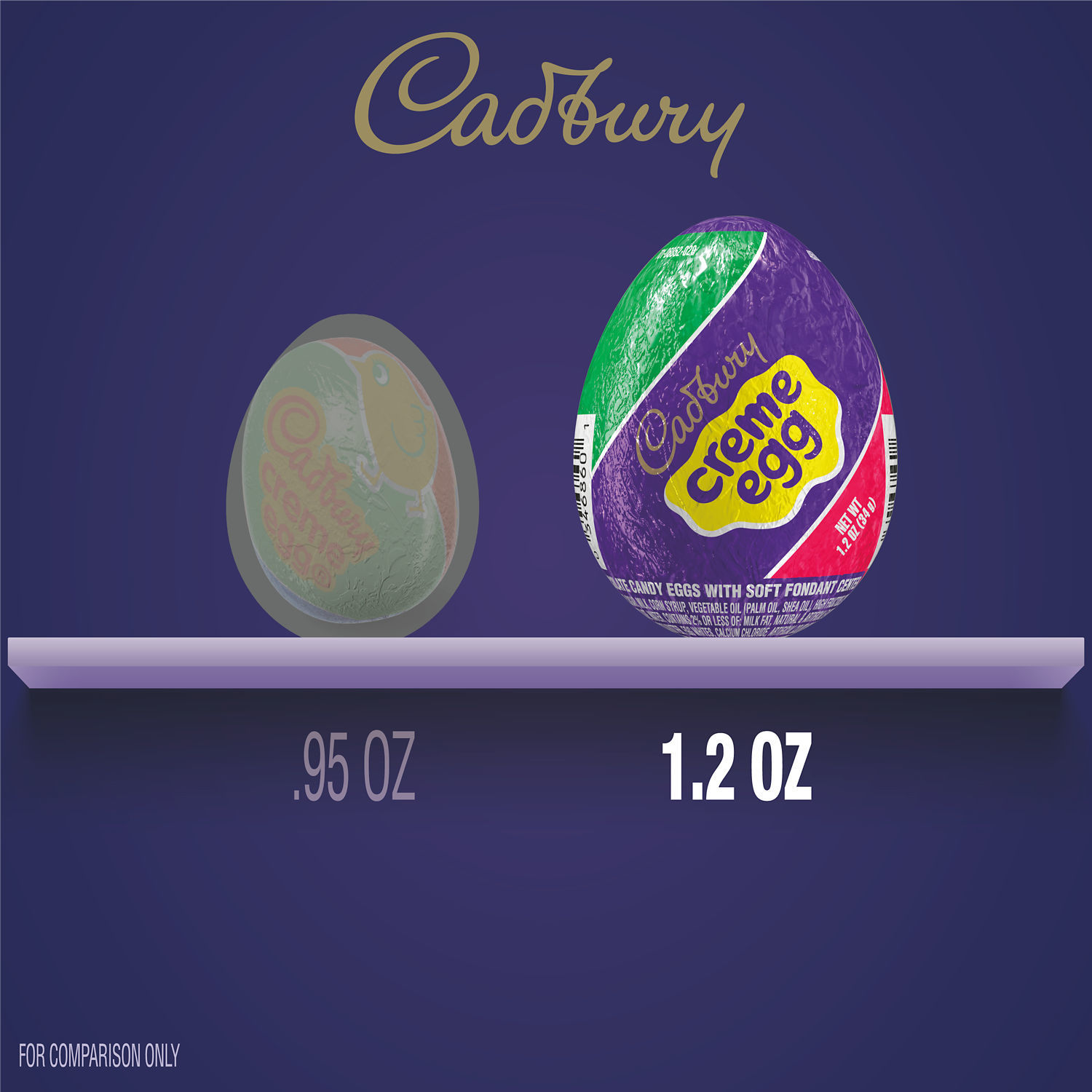 slide 5 of 8, Cadbury Creme Egg Chocolate with Fondant - 1.2 oz, 1.2 oz