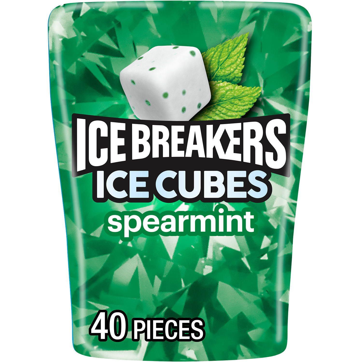 slide 1 of 8, Ice Breakers Ice Cubes Sugar Free Spearmint Gum, 40 ct