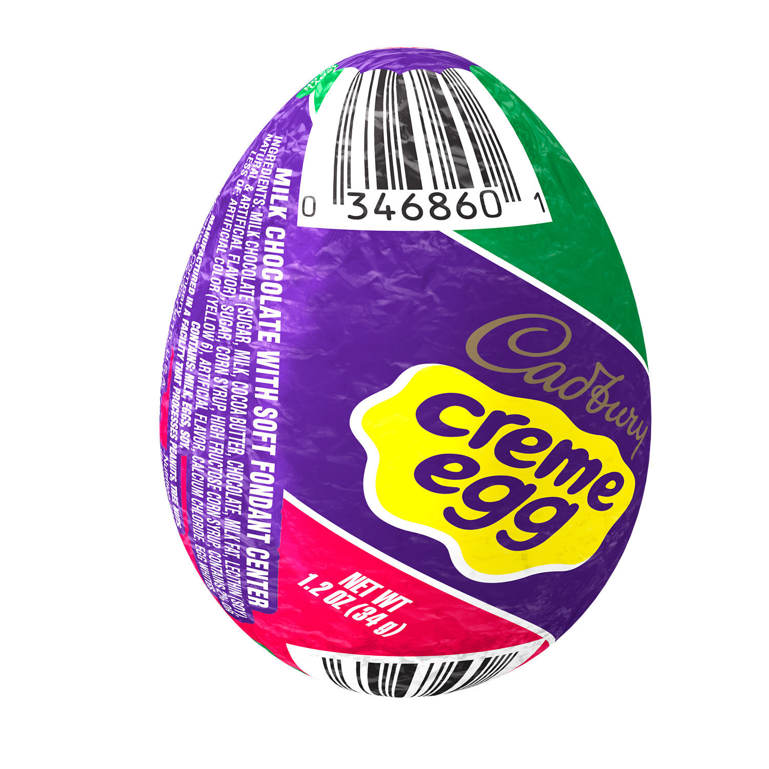 slide 4 of 6, CADBURY CREME EGG Milk Chocolate and Fondant, Easter Candy Eggs, 1.2 oz (4 Count), 4 ct