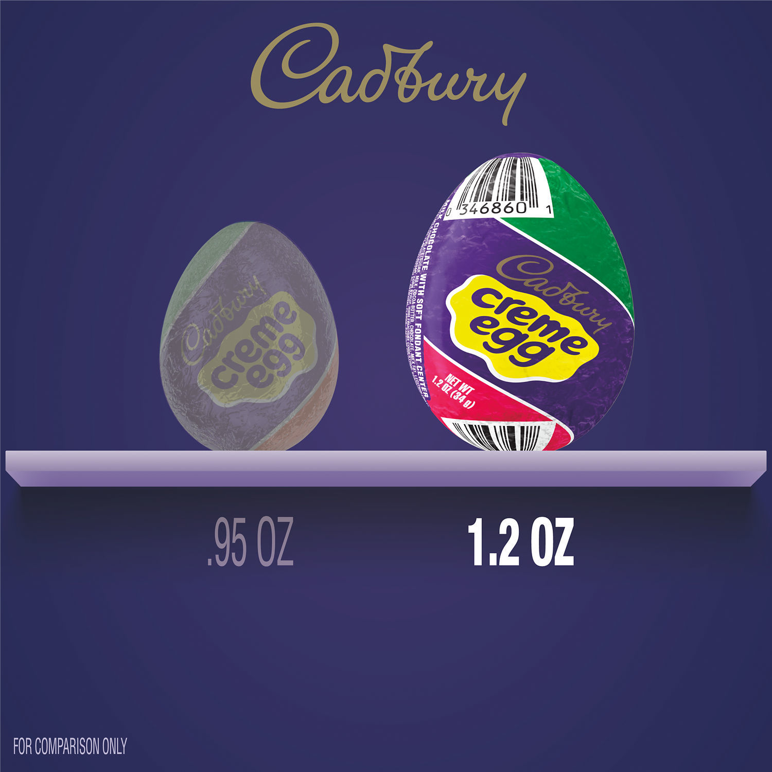 slide 5 of 8, Cadbury Crème Egg Milk Chocolate Eggs - 4-1.2 oz, 4.8 oz (4 ct)