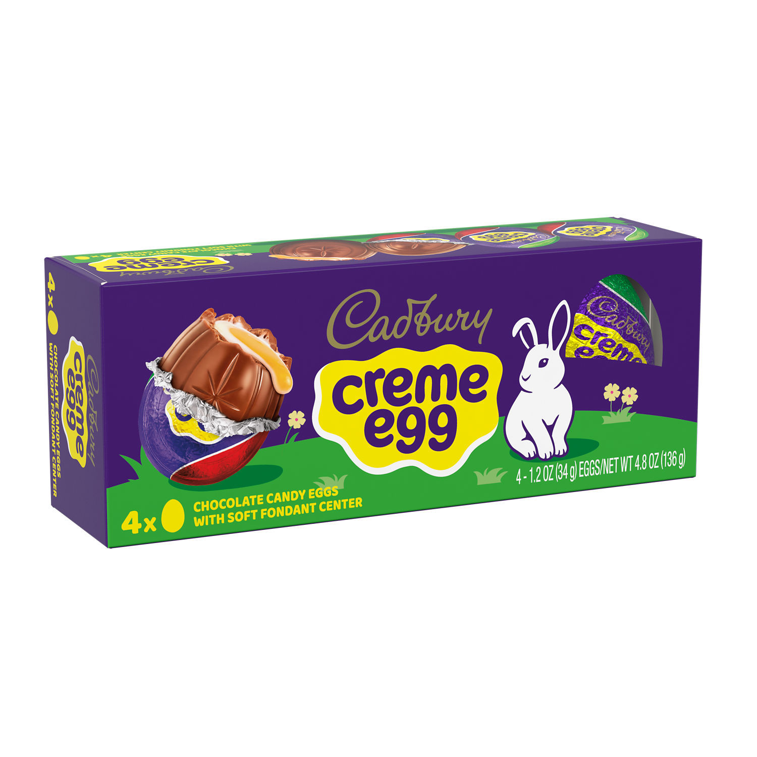 slide 6 of 8, Cadbury Crème Egg Milk Chocolate Eggs - 4-1.2 oz, 4.8 oz (4 ct)