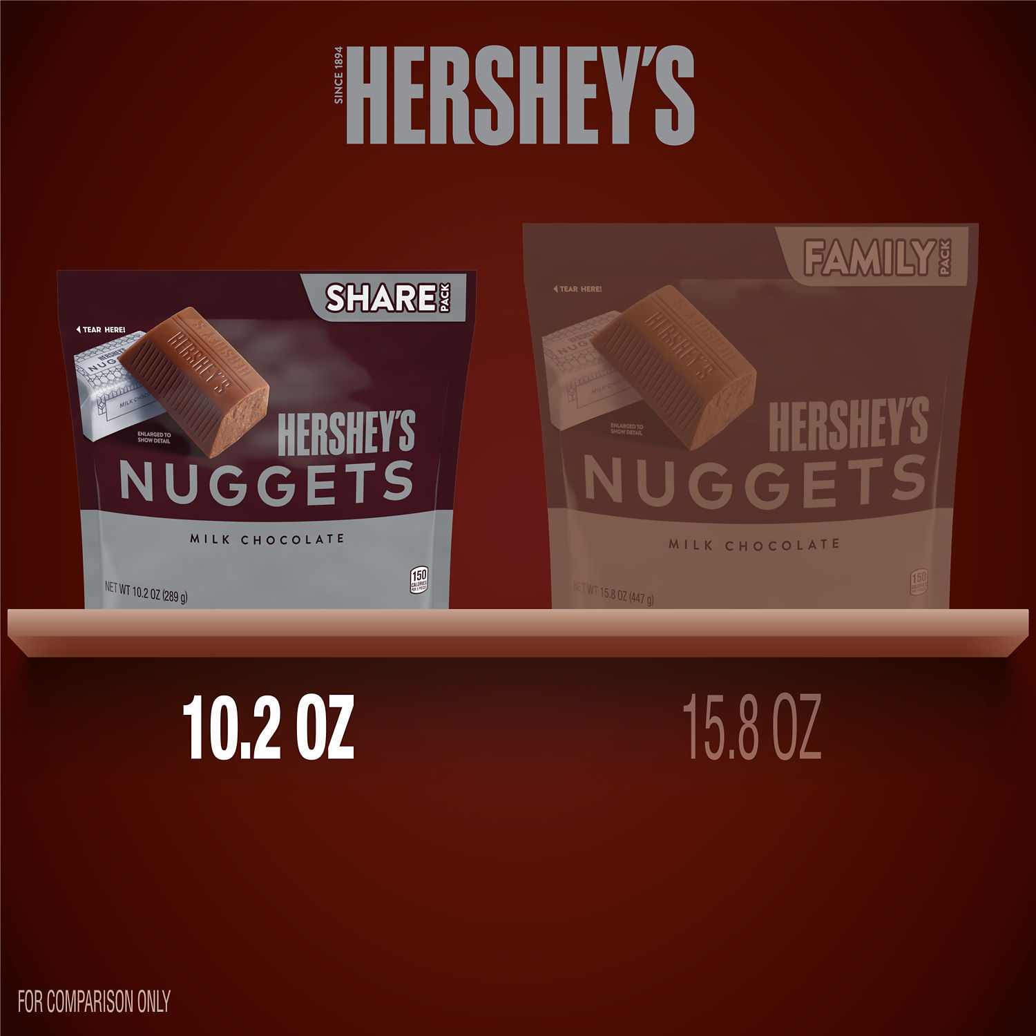 slide 5 of 8, Hershey's Milk Chocolate, Candy, 10.2 oz