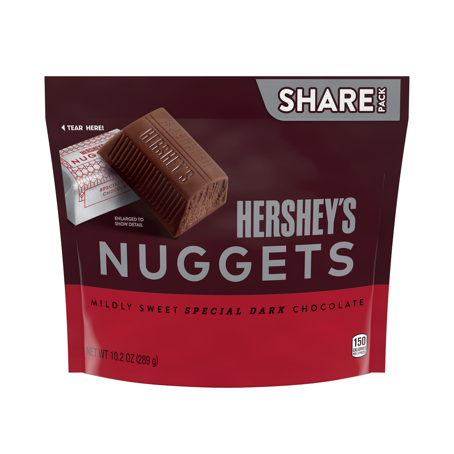 slide 6 of 8, Hershey's Special Dark Nuggets Mildly Sweet Chocolate Candy Share Pack - 10.2 oz, 8 ct, 10.2 oz