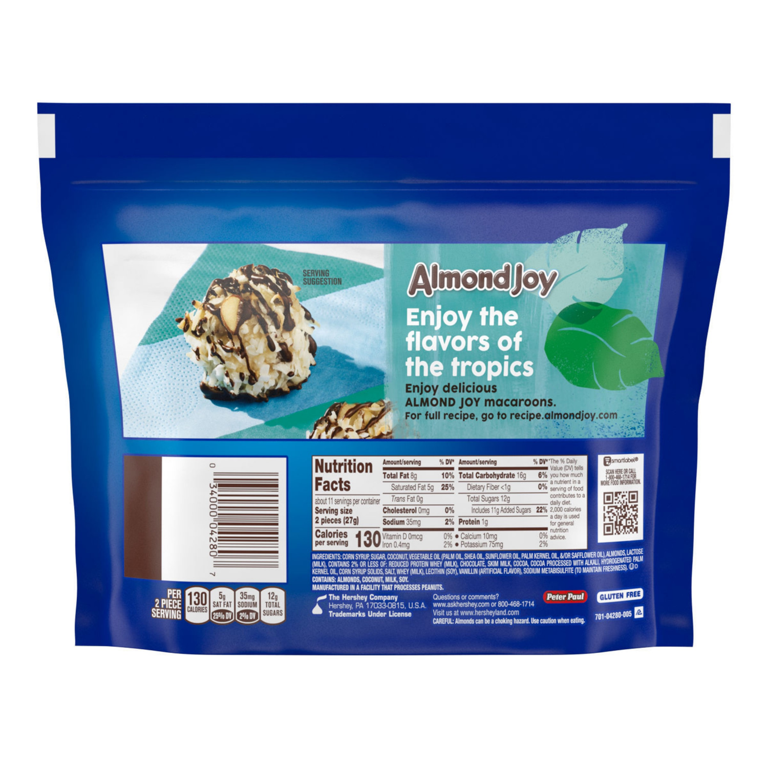 slide 7 of 8, ALMOND JOY Miniatures Coconut and Almond Chocolate Candy Share Pack, 10.2 oz, 10.2 oz