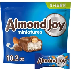 ALMOND JOY Miniatures Coconut and Almond Chocolate Candy Share Pack, 10.2 oz