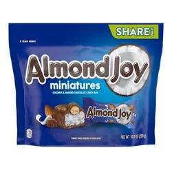 ALMOND JOY Miniatures Coconut and Almond Chocolate Candy Share Pack, 10.2 oz