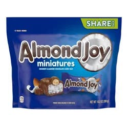 ALMOND JOY Miniatures Coconut and Almond Chocolate Candy Share Pack, 10.2 oz