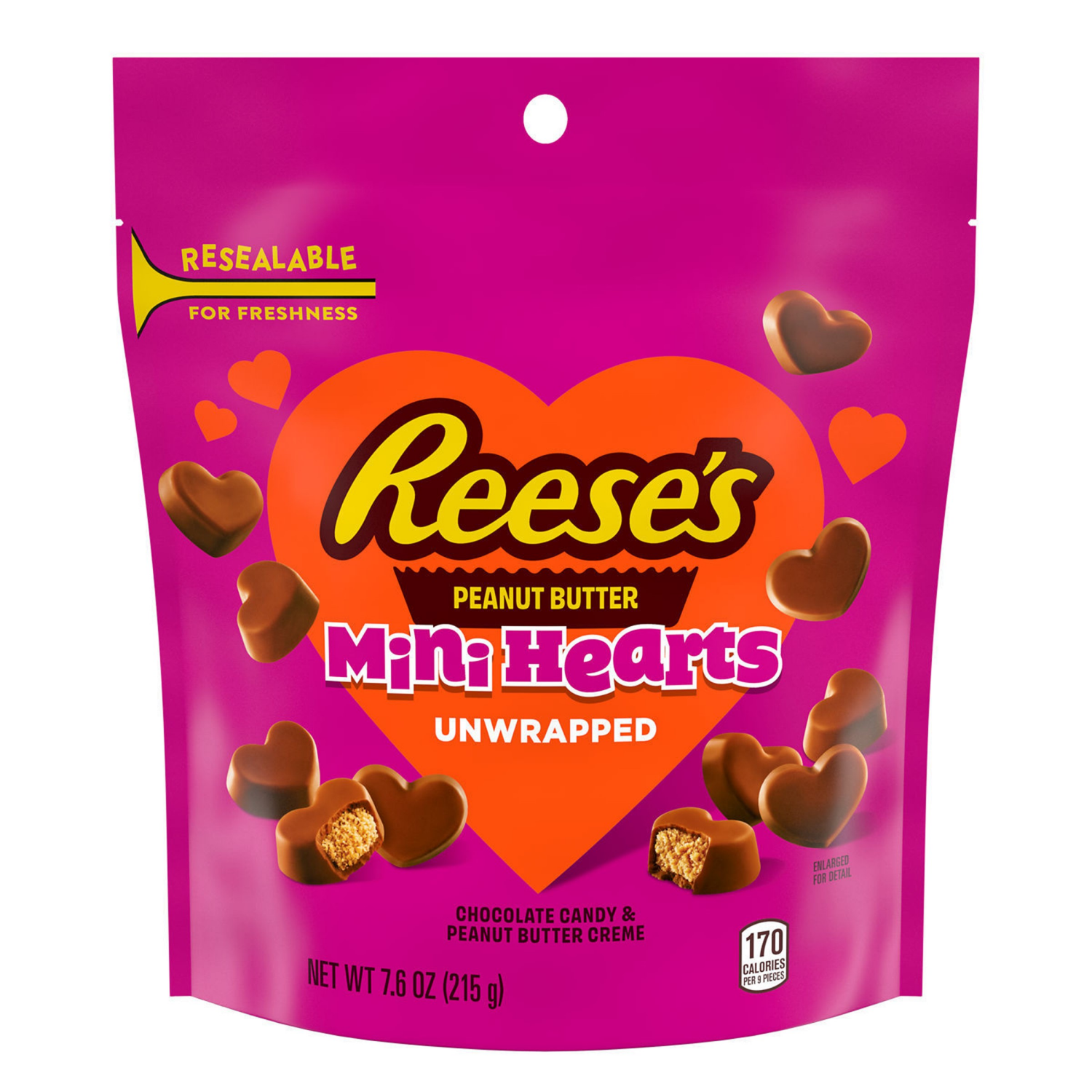 slide 6 of 8, HERSHEYS Val Rse Unwrapped Mini Hearts 7.6oz 16ct, 7.6 oz, 16 ct