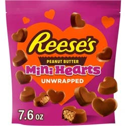 HERSHEYS Val Rse Unwrapped Mini Hearts 7.6oz 16ct