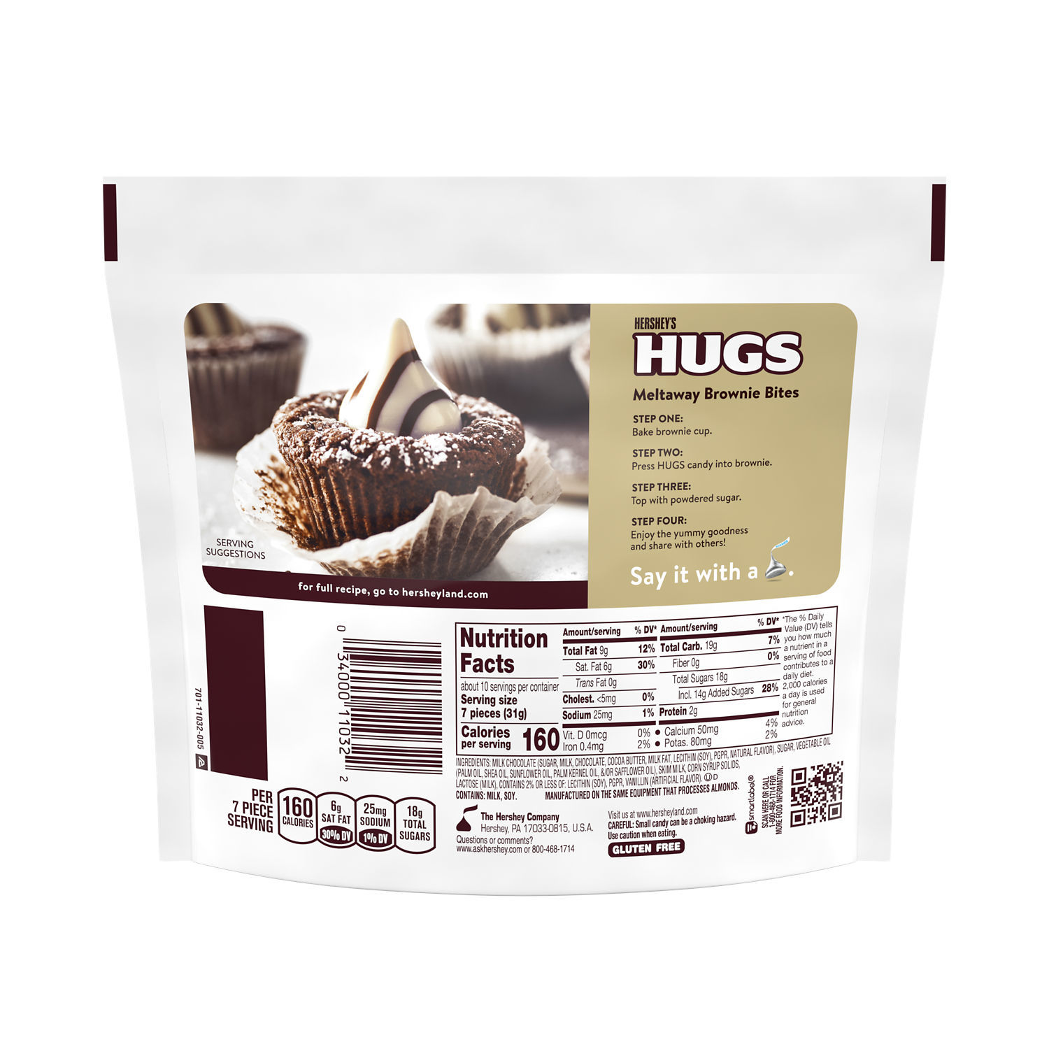 slide 4 of 5, Hershey's Chocolate Candy, Milk Chocolate, White Creme, 10.6 oz