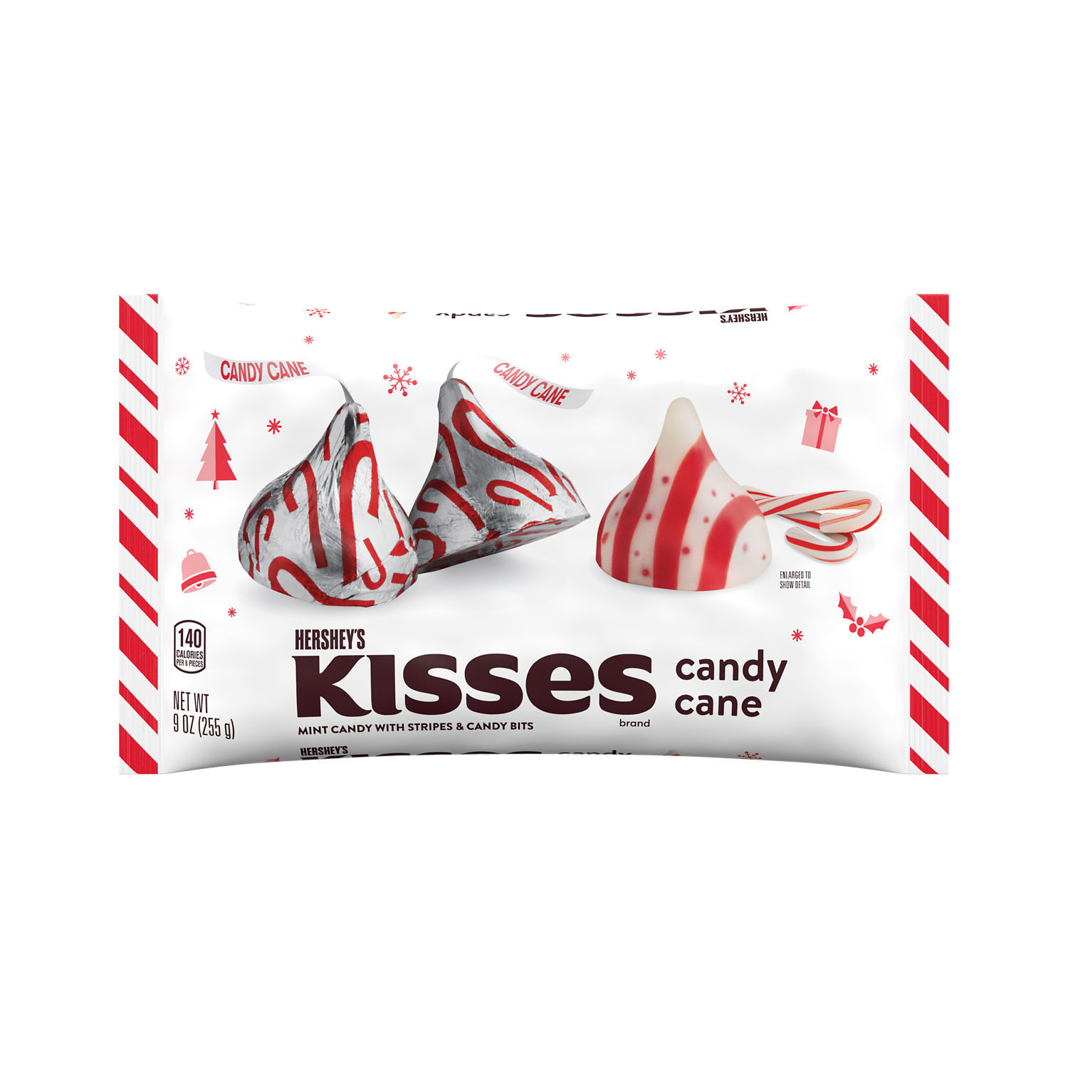 slide 6 of 8, Kisses Candy Cane, 9 oz