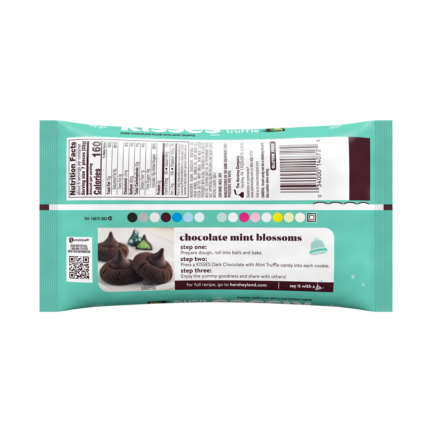 slide 7 of 8, Hershey's Candy, Dark Chocolate with Mint Truffle, 9 oz