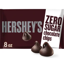 HERSHEY'S Sugar Free Chocolate Baking Chips, Gluten Free, 8 oz, Bag